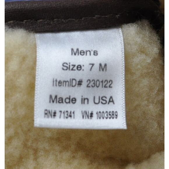 L.L Bean Shearling Lined Men's Size 7 Duck Boots Brown Lace Up MADE IN MAINE USA - Picture 4 of 9